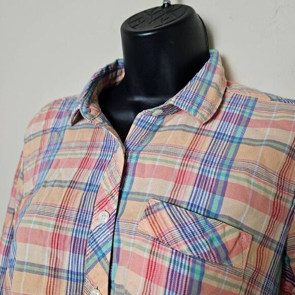 Eddie Bauer Plaid Button Up Shirt - Picture 4 of 7